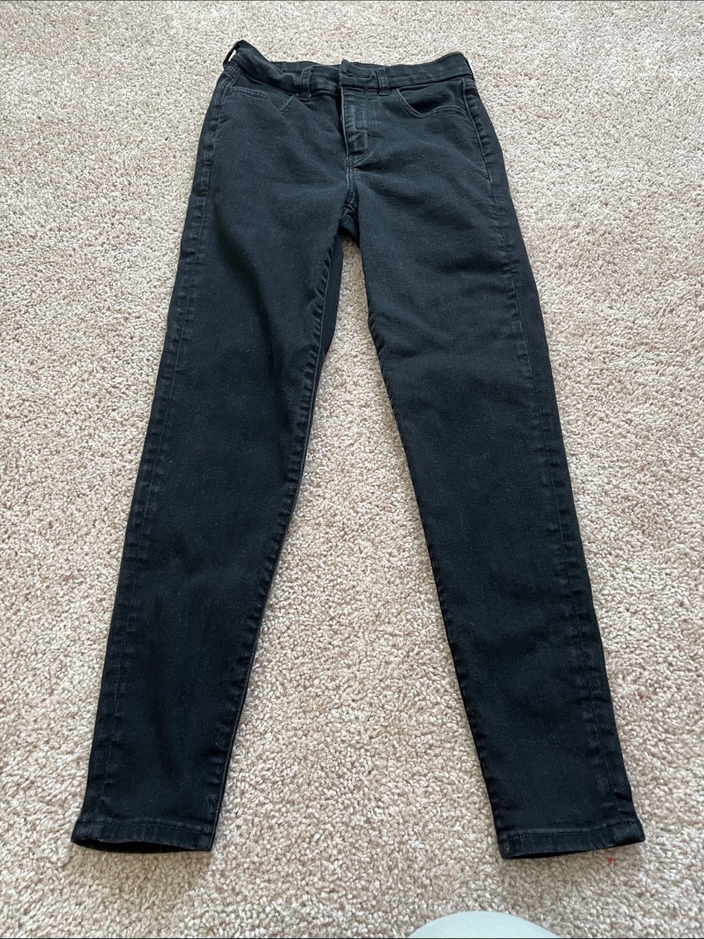 American Eagle women’s Black High-Rise Slim Jeans